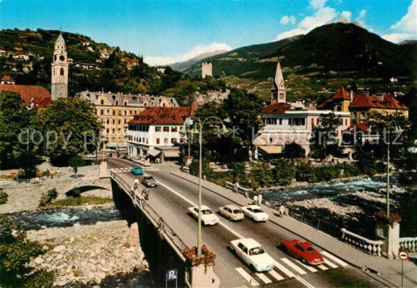 Meran Merano Panorama mit Ifinger
