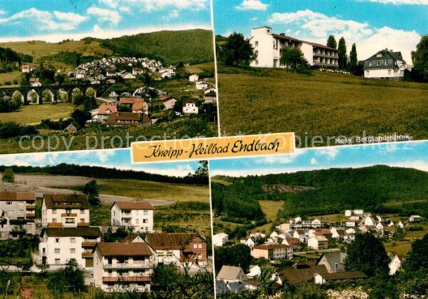 Bad Endbach Panorama Hess Bergland Klinik Ortsblick