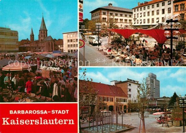 Kaiserslautern Markt Stiftsplatz Stiftskirche Schiller