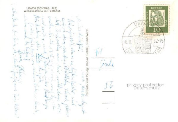 Bad Urach Wilhelmstrasse mit Rathaus – Bild 2