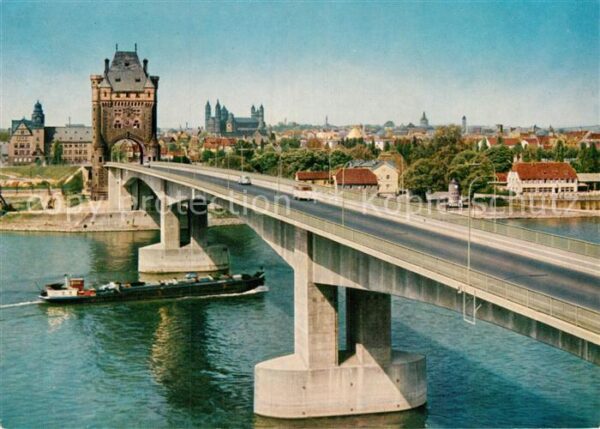 Worms Rhein Nibelungenbrücke