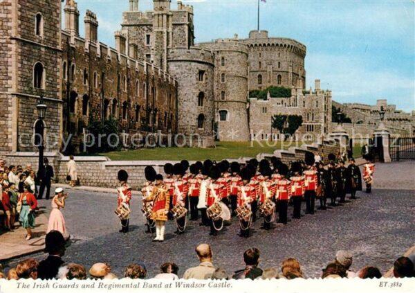 Windsor Berkshire The Irish Guards and Regimental Band at