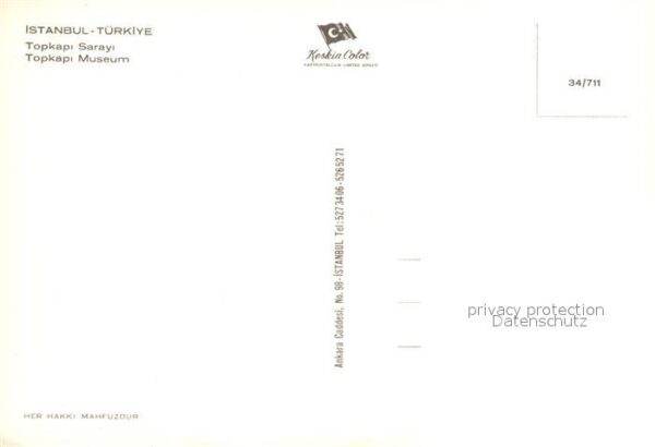 Istanbul Constantinopel Topkapi Sarayi – Bild 2