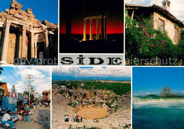 Side Antalya Kütüphane Apollon Tapinaginn Side Bir S