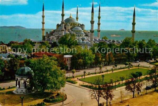 Istanbul Constantinopel Blaue Moschee und Kaiser Wilhelm II Bru