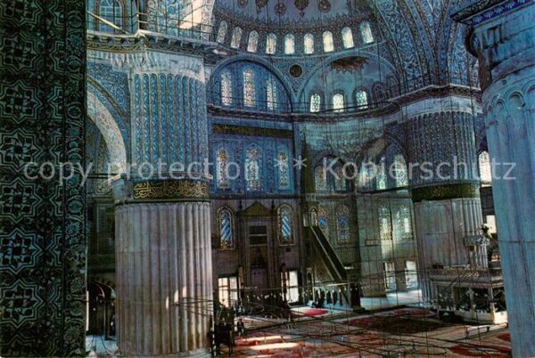 Istanbul Constantinopel Blaue Moschee Inneres