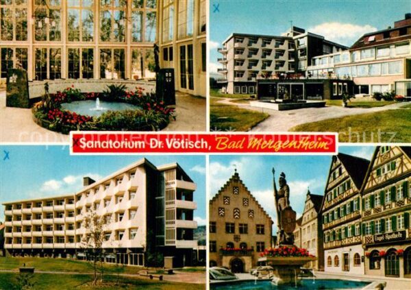 Bad Mergentheim Sanatorium Dr Vötisch Trinkhalle Brunne