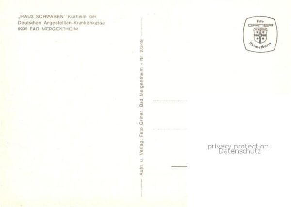 Bad Mergentheim Haus der Schwaben Kurheim der DAK – Bild 2