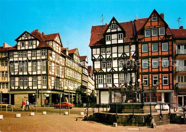 Hannover Holzmarkt mit Oskar Winter Brunnen