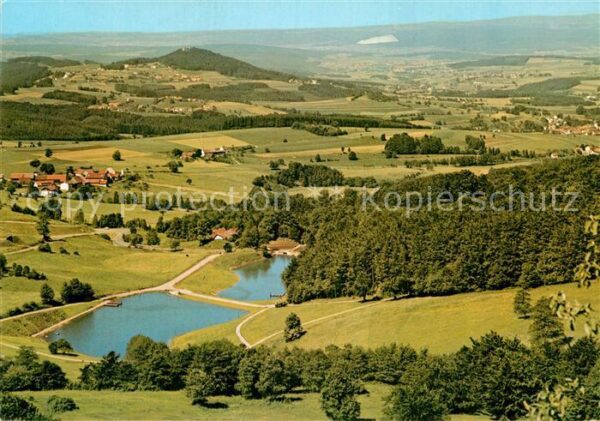 Rhoen Region Blick von der Wasserkuppe Eube üer Guck