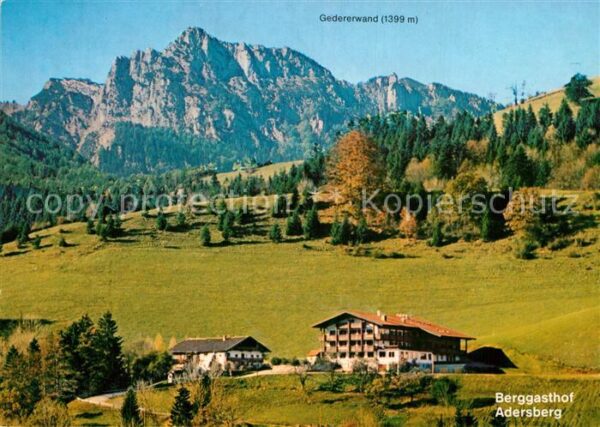Rottau Chiemgau Berggasthof Adersberg Hotel mit Gederer