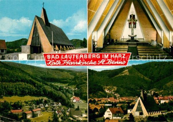 Bad Lauterberg Kath Pfarrkirche St Benno Inneres Panor