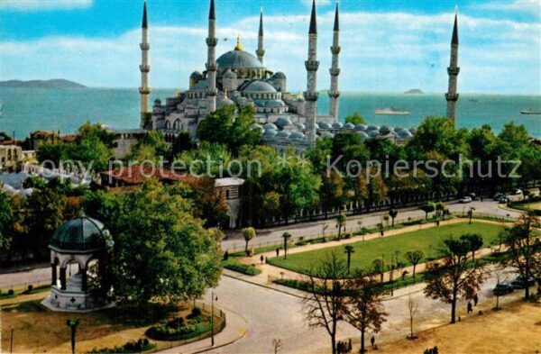 Istanbul Constantinopel Blaue Moschee und Kaiser Wilhelm II Bru