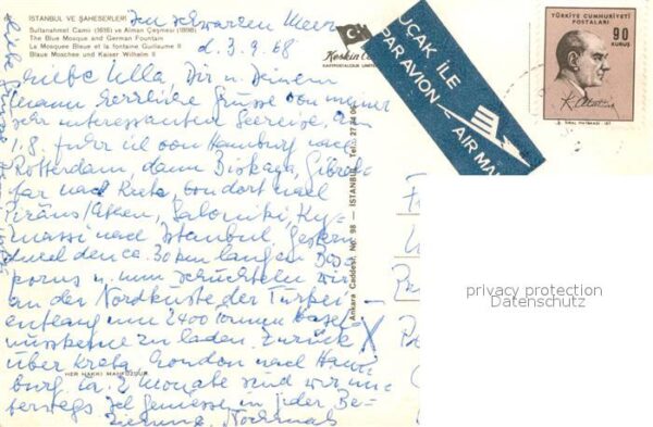 Istanbul Constantinopel Blaue Moschee und Kaiser Wilhelm II Bru – Bild 2