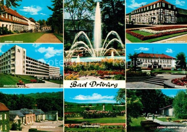 Bad Driburg Kurpark Sanatorium Berlin BfA Trink und