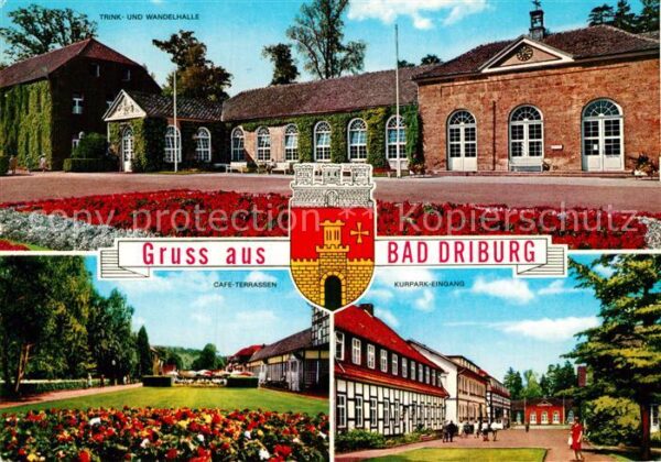 Bad Driburg Wandelalle Cafe Terrassen Kurpark Einga