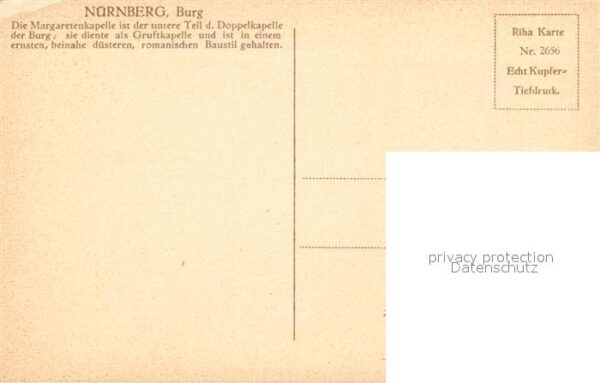 Nuernberg Burg Margaretenkapelle – Bild 2