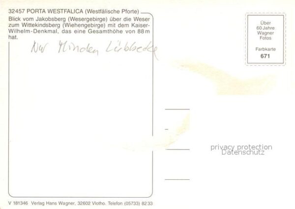 Porta Westfalica Witekindsberg Kaiser-Wilhelm-Denkmal – Bild 2