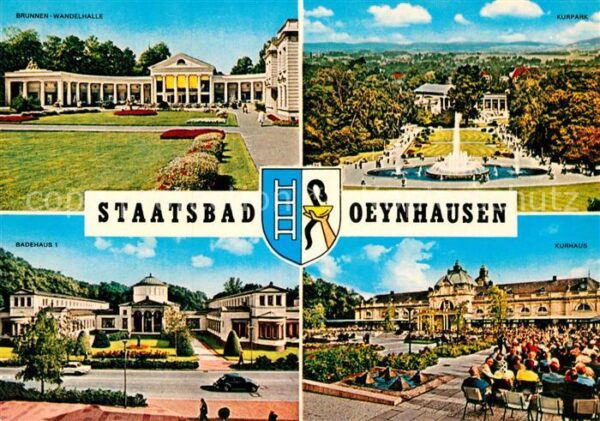 Bad Oeynhausen Kurpark Kurhaus Badehaus Brunnen-Wandel
