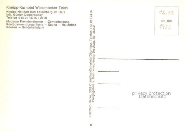 Bad Lauterberg Fliegeraufnahme Kurhotel Wiesenbeker Te – Bild 2