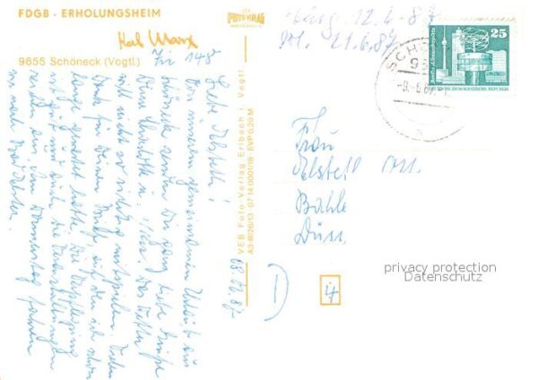 Schoeneck Vogtland FDGB-Erholungsheim – Bild 2