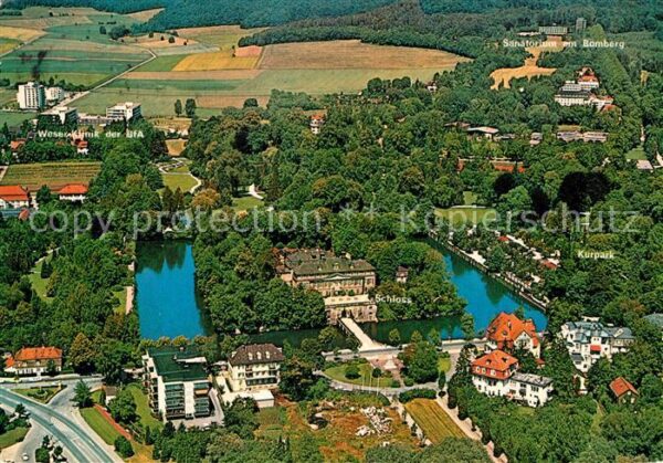 Bad Pyrmont Fliegeraufnahme Schloss Sanatorium Bamb