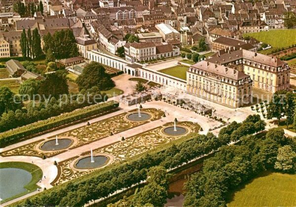 Bruehl Rheinland Fliegeraufnahme Schloss Augustusburg