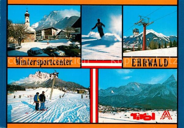 Ehrwald Tirol Ski Kirche Luftseilbahn