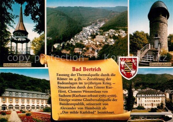Bad Bertrich Hochenzollernturm Bismarckturm