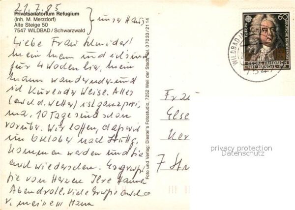 Wildbad Schwarzwald Privatsanatorium Refugium – Bild 2