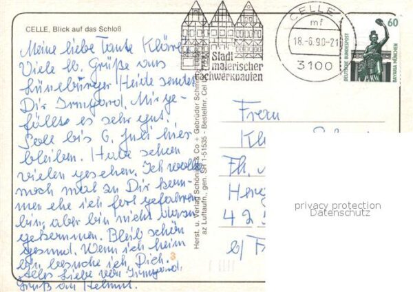 Celle Niedersachsen Schloss Fliegeraufnahme – Bild 2