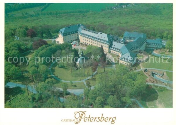 Koenigswinter Fliegeraufnahme Gästehaus Petersberg