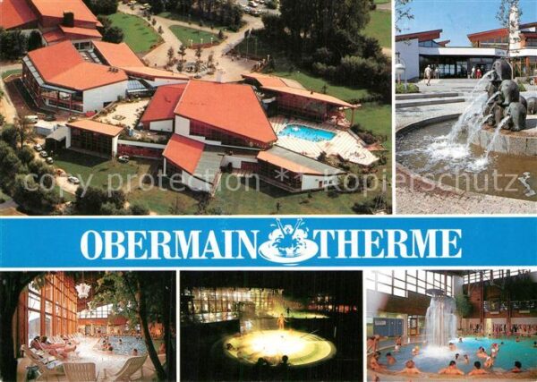 Bad Staffelstein Fliegeraufnahme Obermain Therme Brunnen