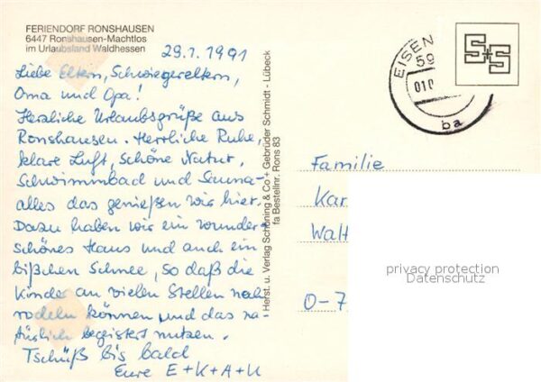 Ronshausen Feriendorf Ronshausen Bungalows Schlitt – Bild 2