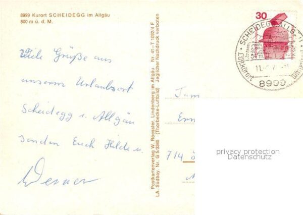 Scheidegg Allgaeu Fliegeraufnahme – Bild 2