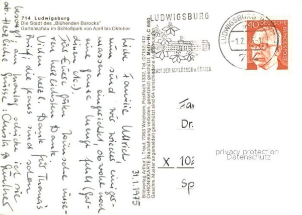 Ludwigsburg Wuerttemberg Stadtkirche Schlösschen Barockschloss L – Bild 2