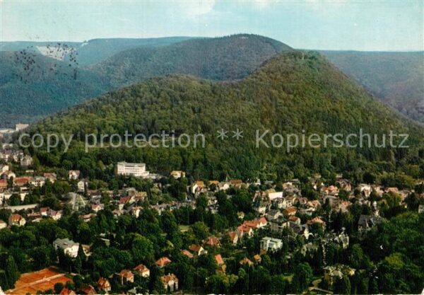 Bad Harzburg Sanatorium am Burgberg Fliegeraufnahme