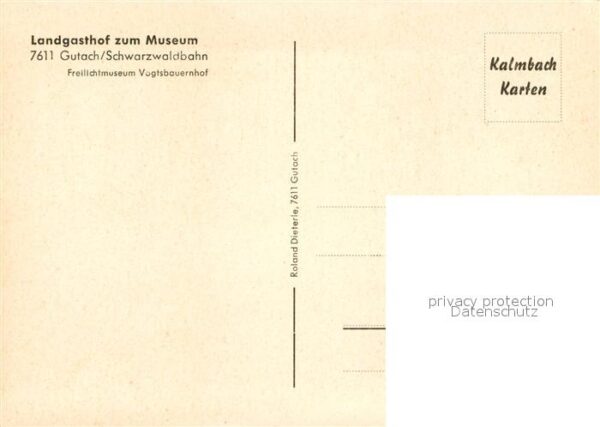 Gutach Schwarzwald Landgasthof zum Museum Schwarzwaldbahn – Bild 2