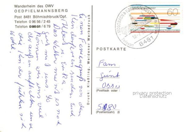 Boehmischbruck Wanderheim Oedpielmannsberg Zimmer Aufe – Bild 2