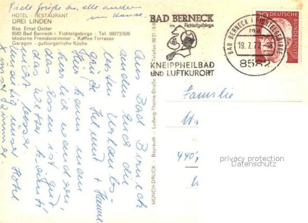 Bad Berneck Hotel Restaurant Drei Linden – Bild 2