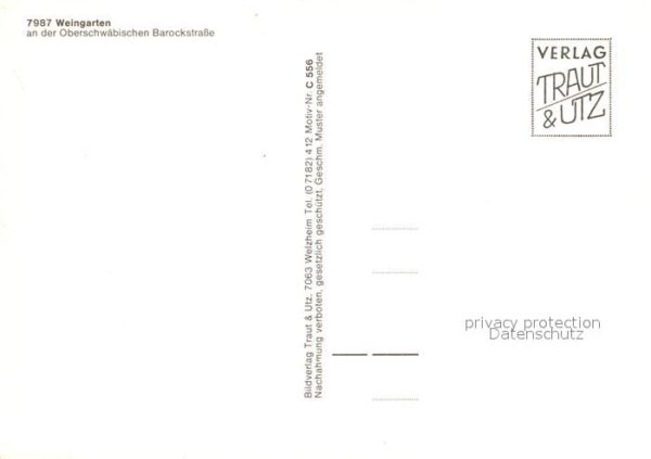 Weingarten Wuerttemberg Benediktinerabtei Altar Kanzel Deckenge – Bild 2
