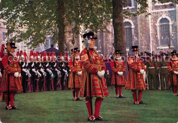 London Tower of London Yeoman Warders on parad