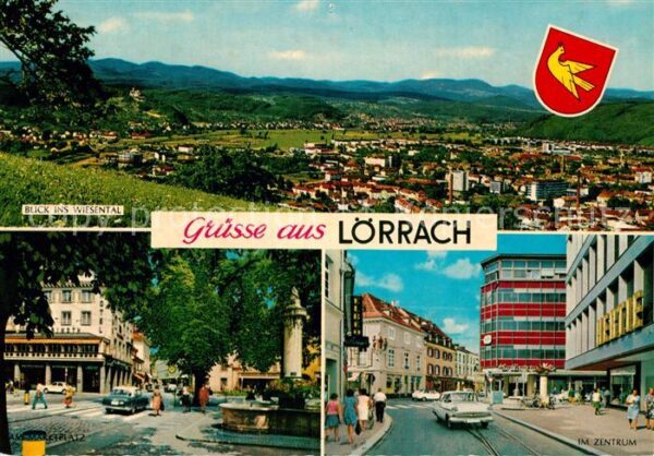 Loerrach Blick ins Wiesental Am Marktplatz Im Ze