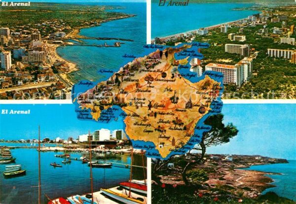 El Arenal Mallorca Fliegeraufnahmen Hafenpartie