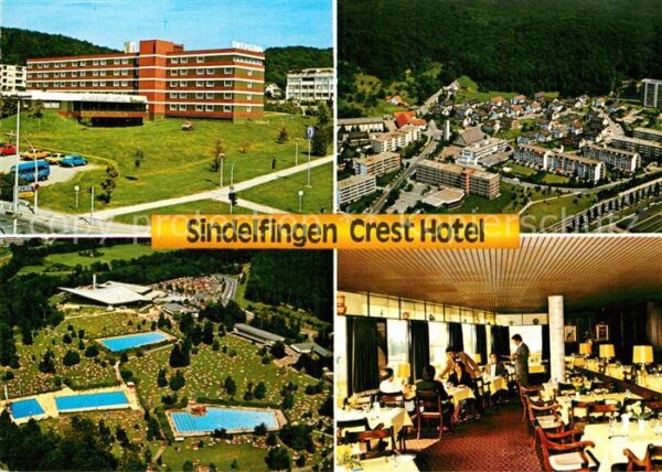 Sindelfingen Crest Hotel Fliegeraufnahme Schwimmbad