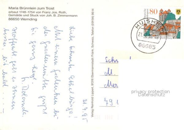 Wemding Wallfahrtskirche Maria Brünnlein – Bild 2
