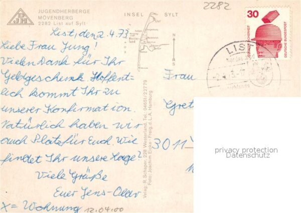 List Sylt Jugendherberge Mövenberg Fliegeraufnahm – Bild 2