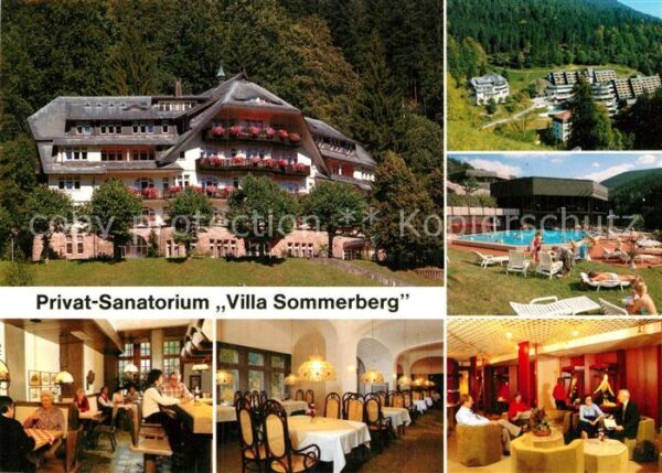 Bad Rippoldsau Schwarzwald Sanatorium Villa Sommerberg Schwimmbad
