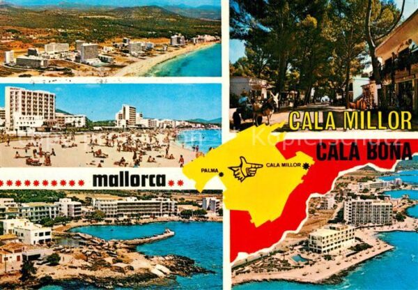 Cala Millor Mallorca Fliegeraufnahmen Strand Eselskarren