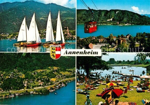 Annenheim Ossiacher See Seebad am Nordufer Kanzelhöhe mit Seils